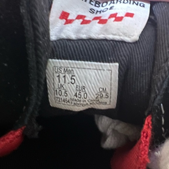 VANS New! Men’s Shoes Skate Grosso Mid University Red Blue Size 11.5 - Picture 8 of 9